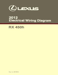 2012 Lexus RX 450h Wiring Diagrams Manual