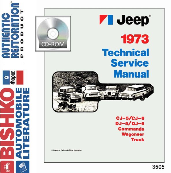 1973 Jeep All Models Factory Shop Service Manual