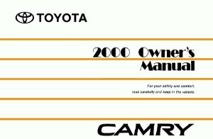 2000 Toyota Camry Owner's Manual