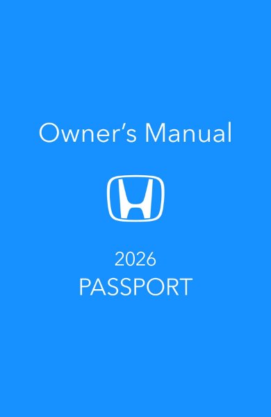 2026 Honda Passport Owner's Manual