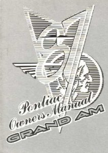 1987 Pontiac Grand Am Owner's Manual