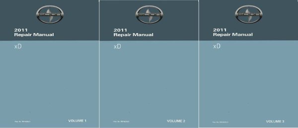 2011 Toyota Scion xD Factory Shop Service Manual
