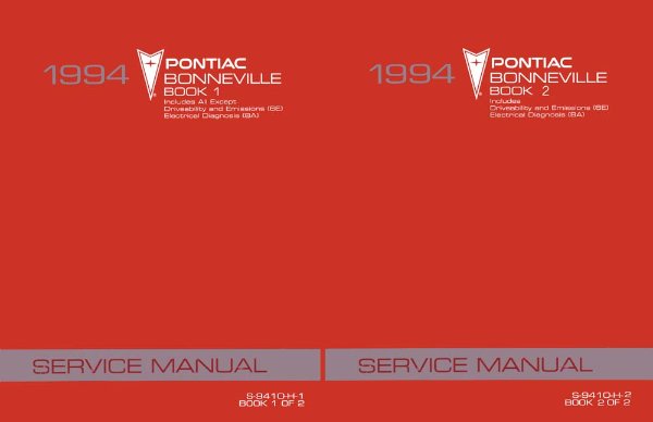 1994 Pontiac Bonneville Factory Shop Service Manual