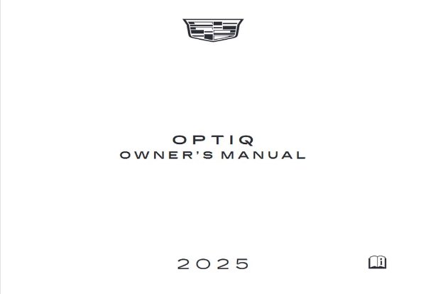2025 Cadillac OPTIQ Owner's Manual