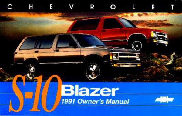 1991 Chevrolet S-10 Blazer Owner's Manual