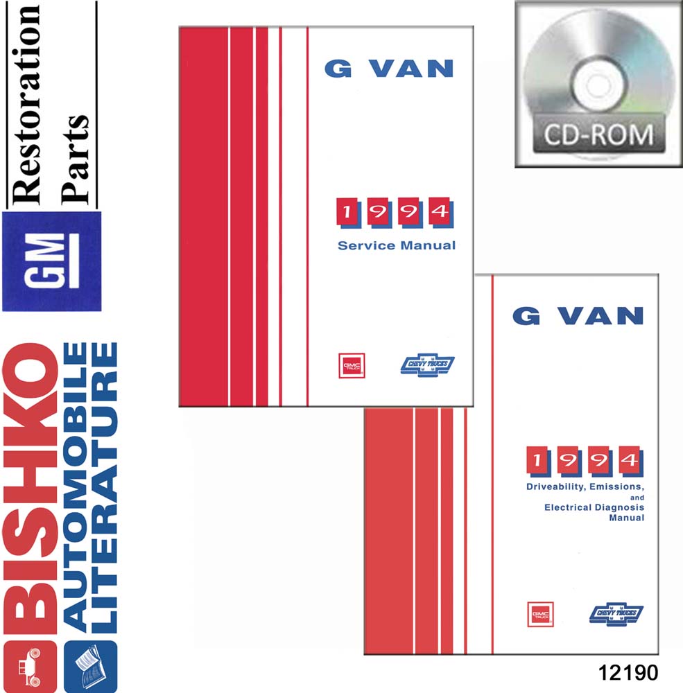 1994 Chevrolet Truck G Van Factory Shop Service Manual