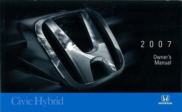 2007 Honda Civic HYBRID Owner's Manual