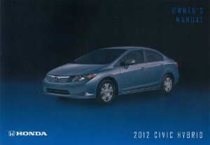 2012 Honda Civic Hybrid Owner's Manual