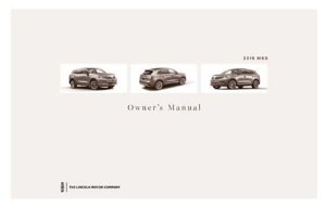 2016 Lincoln MKX Owner's Manual