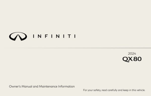 2024 Infiniti QX80 Owner's Manual
