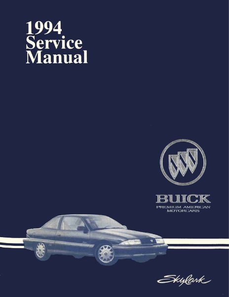 1994 Buick Skylark Factory Shop Service Manual
