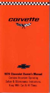 1979 Chevrolet Corvette Owner's Manual
