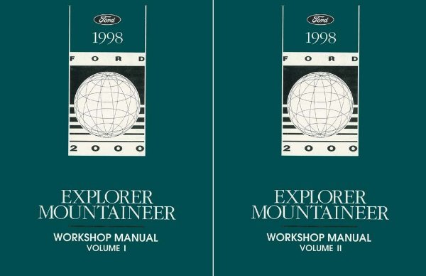 1998 Ford Truck Explorer, Mountaineer Factory Shop Service Manual