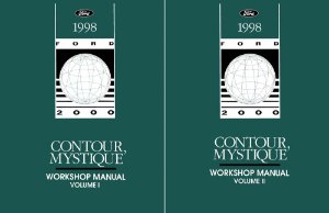 1998 Ford Contour, Mystique Factory Shop Service Manual