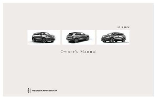 2018 Lincoln MKX Owner's Manual