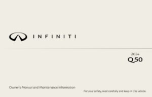 2024 Infiniti QX50 Owner's Manual