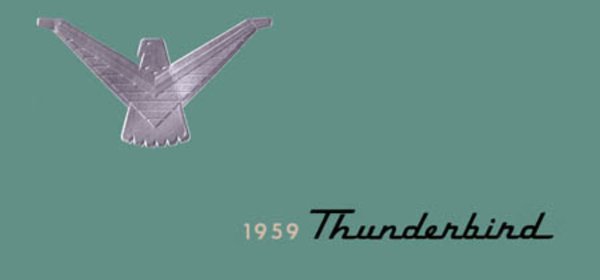1959 Ford Thunderbird Owner's Manual