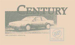 1989 Buick Century Owner's Manual