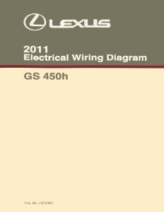 2011 Lexus GS 450h Wiring Diagrams Manual