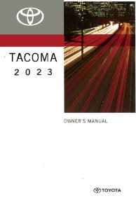2023 Toyota TACOMA Owner's Manual