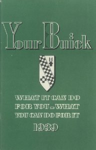 1939 Buick All Models Owner's Manual