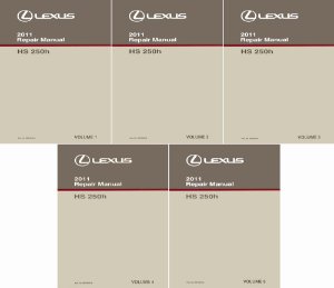 2011 Lexus HS 250h Factory Shop Service Manual