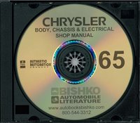 1965 CHRYSLER & IMPERIAL Full Line Body, Chassis & Electrical Service Manual w/Air Condition Supp sample image