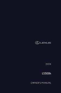2024 Lexus LS 500H Owner's Manual