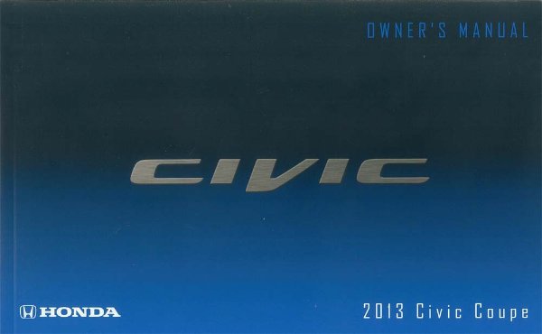 2013 Honda Civic Coupe Owner's Manual