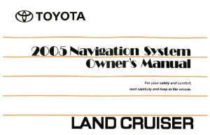 2005 Toyota Land Cruiser Owner's Manual