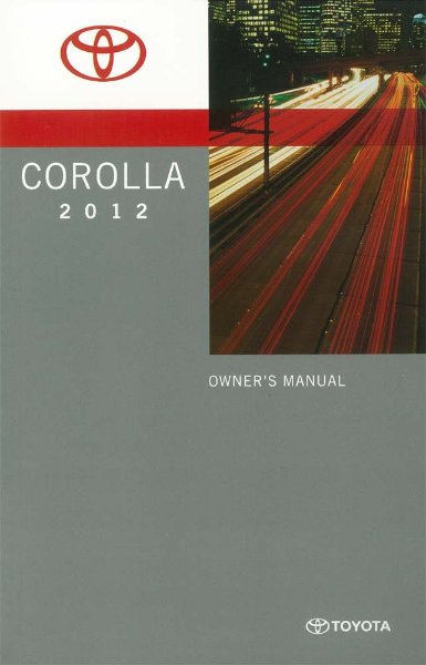 2012 Toyota Corolla Owner's Manual