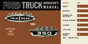 1965 Ford Lt Duty Owner's Manual