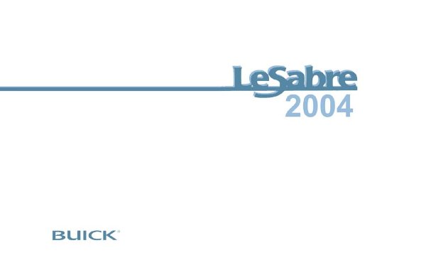 2004 Buick Lesabre Owner's Manual