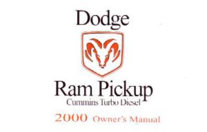 2000 Dodge Ram Diesel Truck Owner's Manual