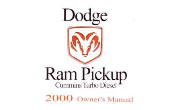 2000 Dodge Ram Diesel Truck Owner's Manual