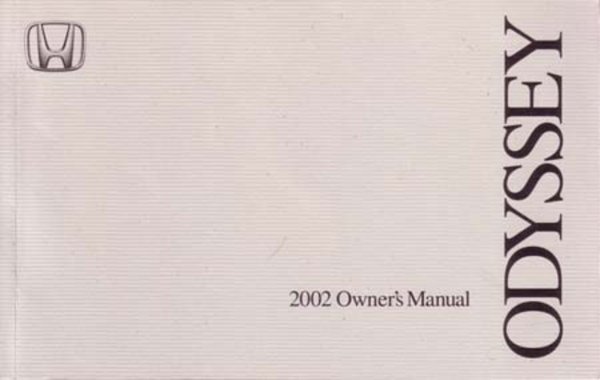 2002 Honda Odyssey Owner's Manual