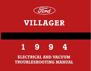 1994 Mercury Villager Wiring Diagrams Manual