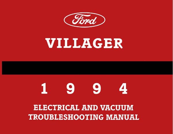1994 Mercury Villager Wiring Diagrams Manual