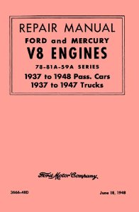 1937–1948 Ford V-8 Engine Factory Shop Service Manual
