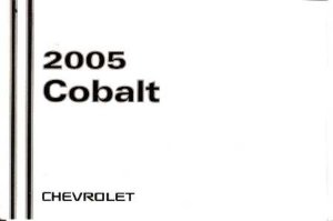2005 Chevrolet Cobalt Owner's Manual