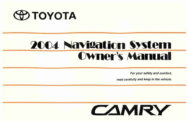 2004 Toyota Camry Owner's Manual