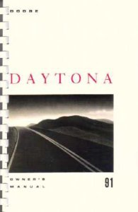 1991 Dodge Daytona Owner's Manual