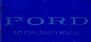 1973 Ford Galaxie, LTD Owner's Manual