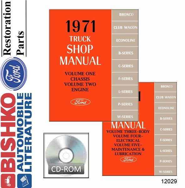 1971 Ford Truck Shop Service Repair Manual PDF