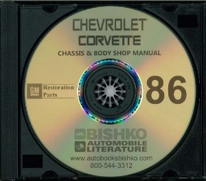 1986 Chevrolet Corvette Factory Shop Service Manual