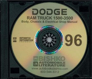 1996 Dodge 1500-3500 Ram Truck Factory Shop Service Manual