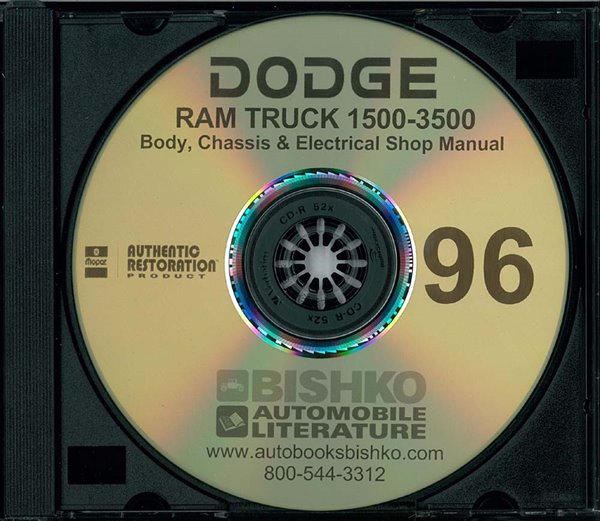 1996 Dodge 1500-3500 Ram Truck Factory Shop Service Manual