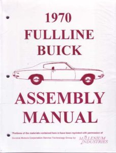 1970 Buick Assembly Manual Book Rebuild Instructions Illustrations Drawings