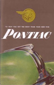 1948 Pontiac Silver Streak, Streamliner, Torpedo Owner's Manual