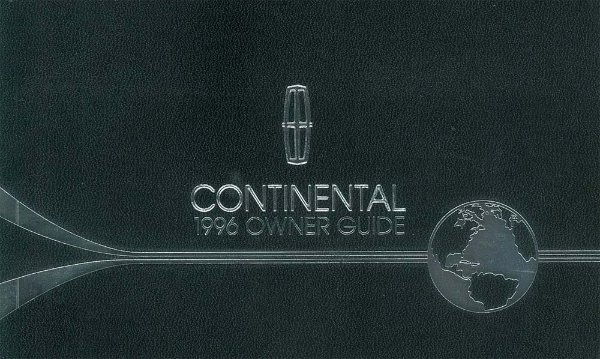 1996 Lincoln Continental Owner's Manual